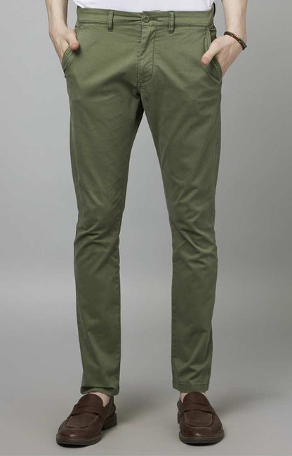 Olive Slim Fit Trousers