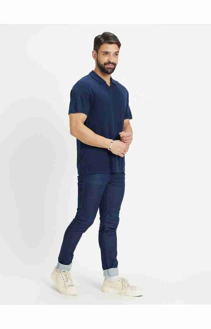 Navy Blue Skinny Fit Jeans