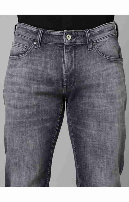 Grey Straight Slim Fit Soft Touch Jeans