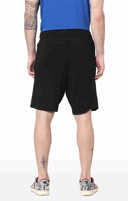 Black Regular Fit Shorts