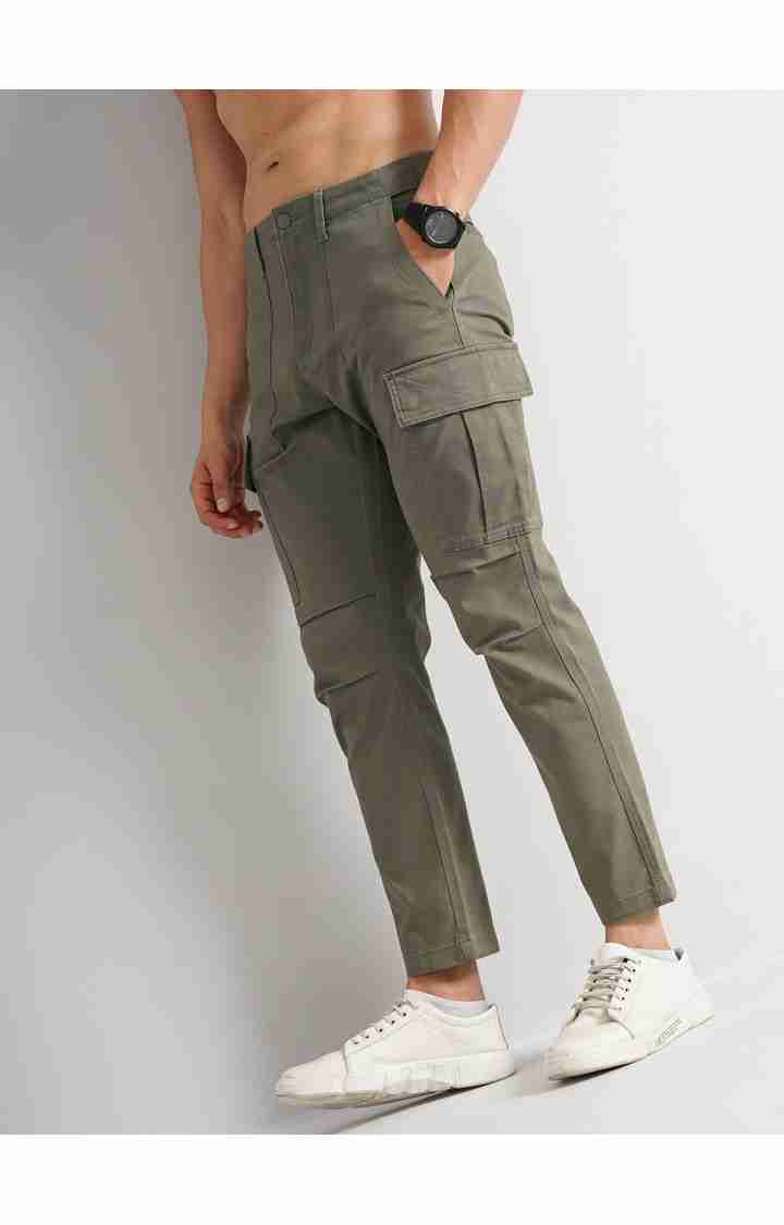 Olive Regular Fit Trousers