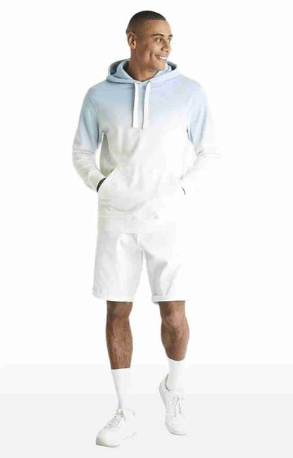 White Regular Fit Shorts