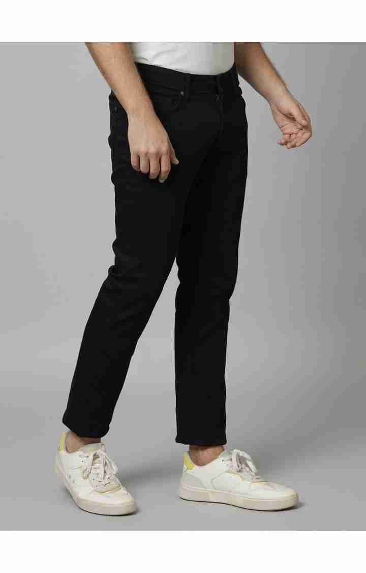 Black Straight Slim Fit Jeans