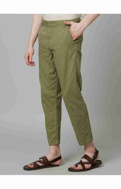 Olive Regular Fit Trousers