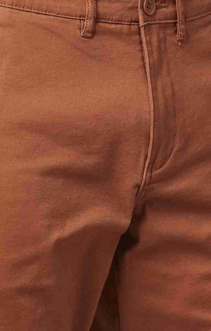 Rust Regular Fit Shorts