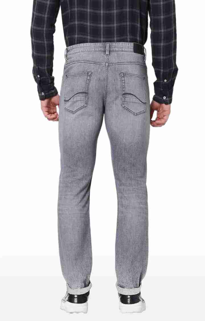 Grey Straight Slim Fit Soft Touch Jeans