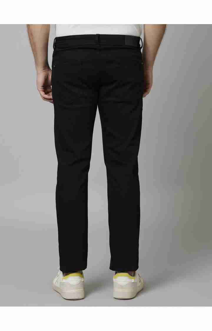 Black Straight Slim Fit Jeans