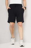 Celio* Cotton Regular Fit Black Shorts