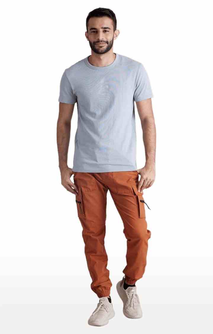 Rust Regular Fit Cargos