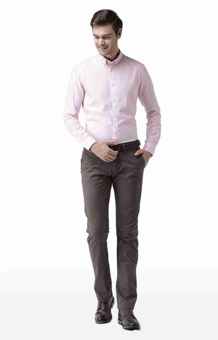 Brown Regular Fit Trousers