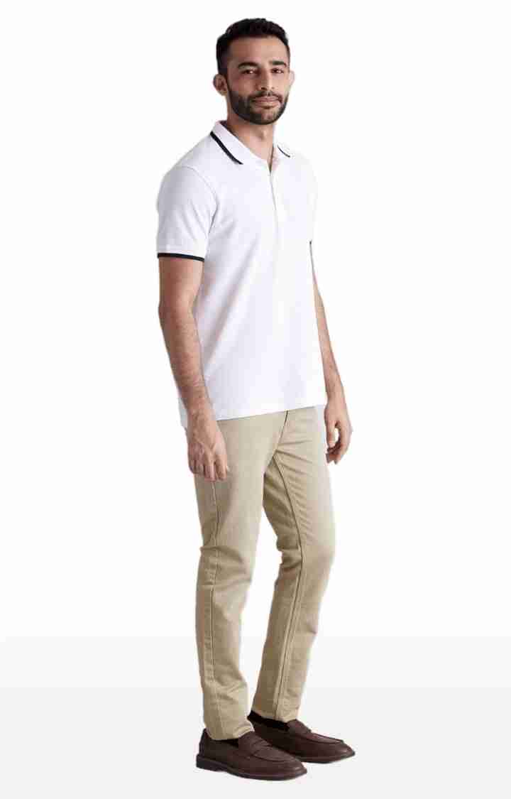 Beige Slim Fit Jeans