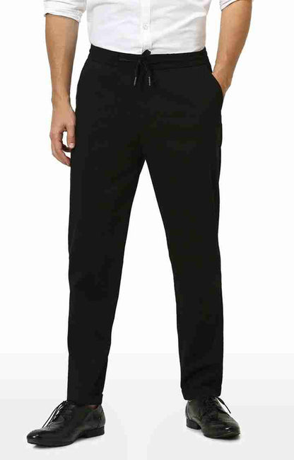 Black Regular Fit Trousers