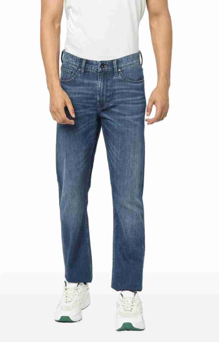 Blue Straight Slim Fit Soft Touch Jeans