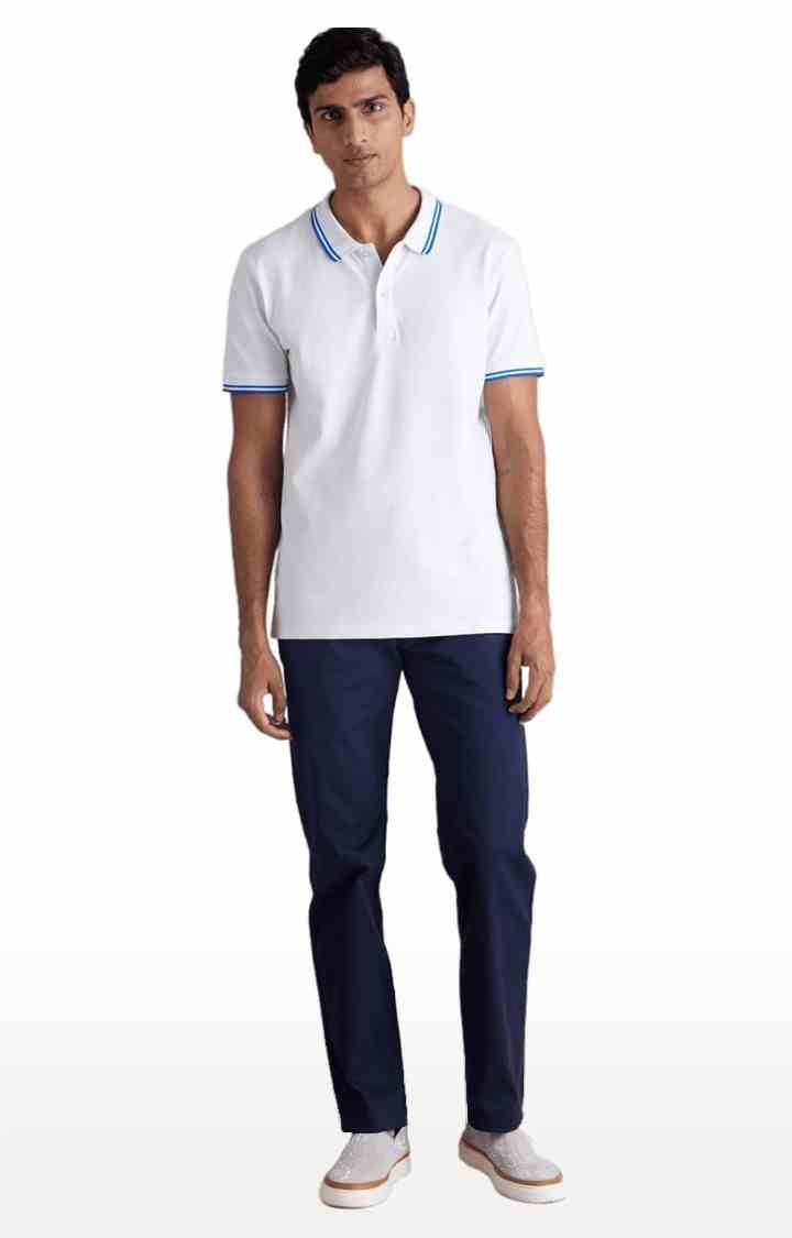 Blue Slim Fit Trousers