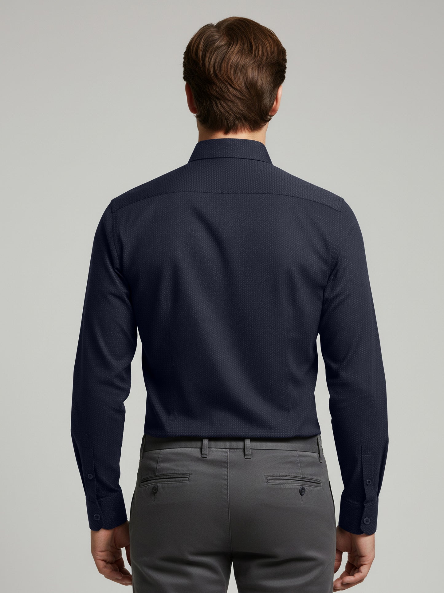 Celio* Men Blue Solid Regular Fit Cotton Shirts