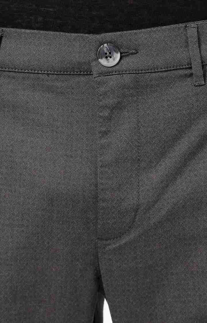 Grey Regular Fit Trousers