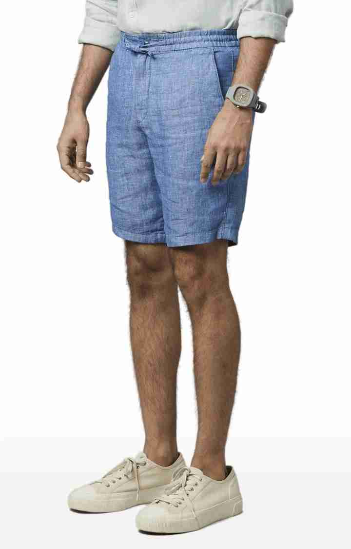 Blue Regular Fit Shorts