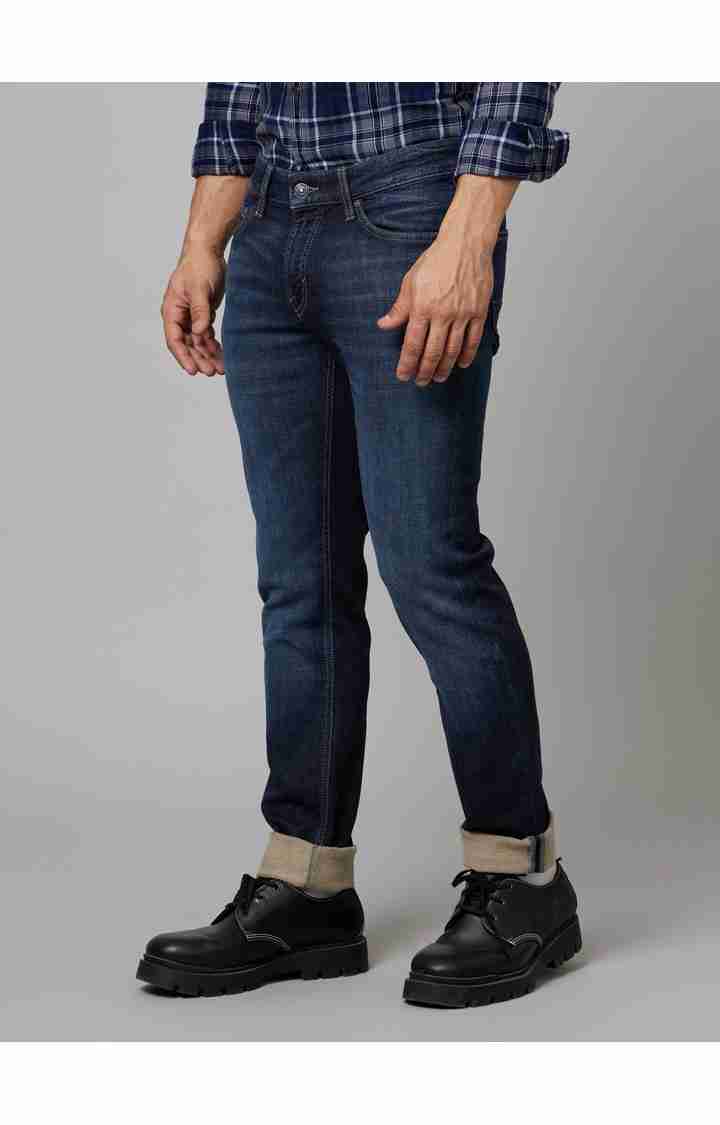 Navy Blue Slim Fit Jeans