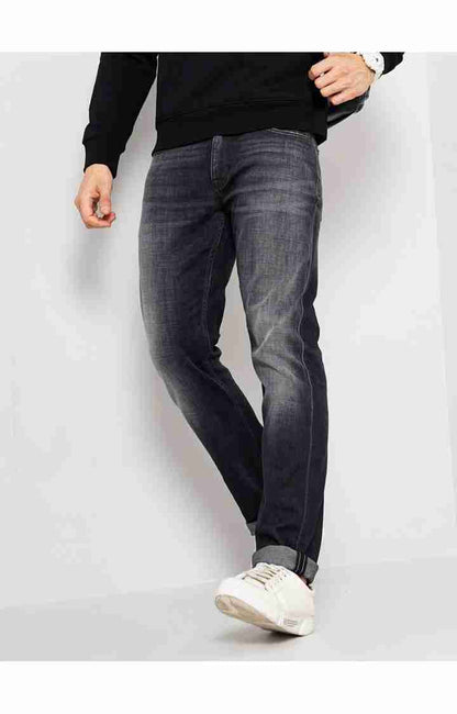 Black Straight Slim Fit Soft Touch Jeans