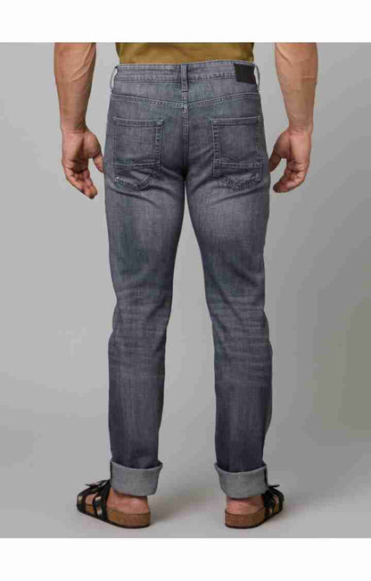 Grey Straight Slim Fit Soft Touch Jeans