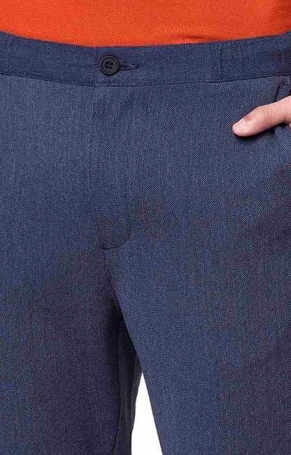 Blue Regular Fit Trousers