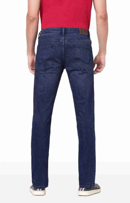 Blue Straight Slim Fit Jeans