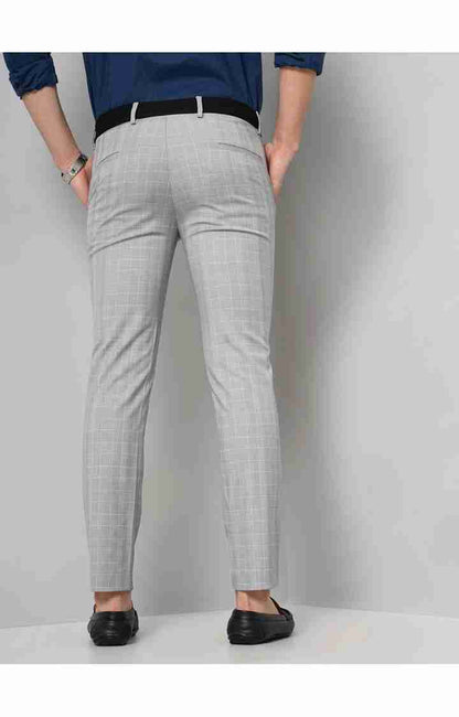 Grey Slim Fit Trousers