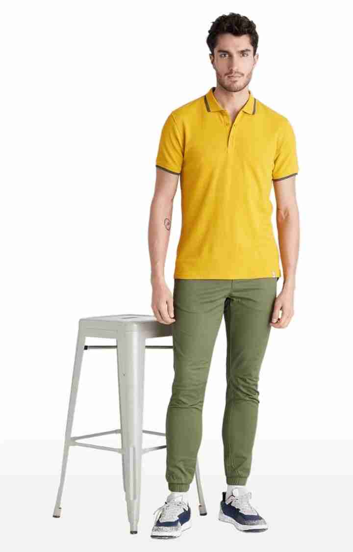 Olive Regular Fit Trousers