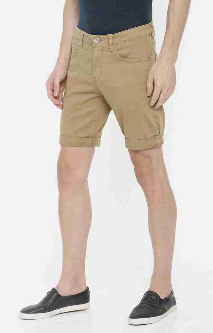 Khaki Regular Fit Shorts