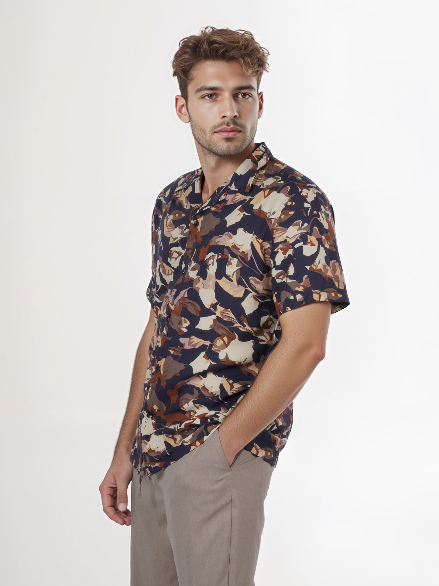 Celio* Men Multi Printed Regular Fit Viscose Shirt