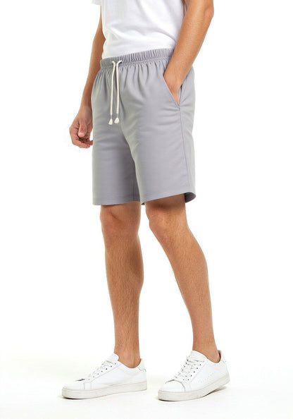 Celio* Men Grey Solid Regular Fit Polyester Bermuda