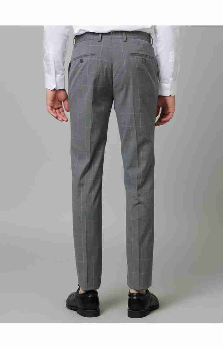 Grey Slim Fit Trousers