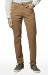 Celio* Cotton-Blend Slim Fit Khaki Jean