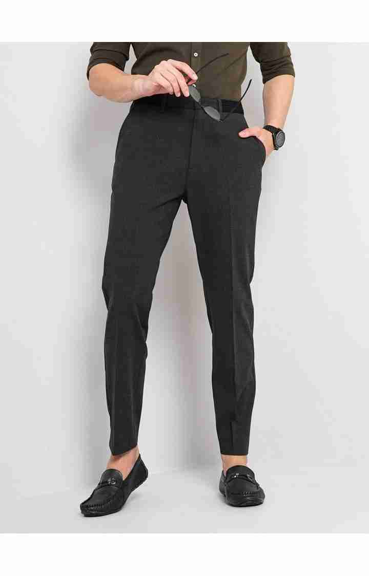 Grey Slim Fit Trousers