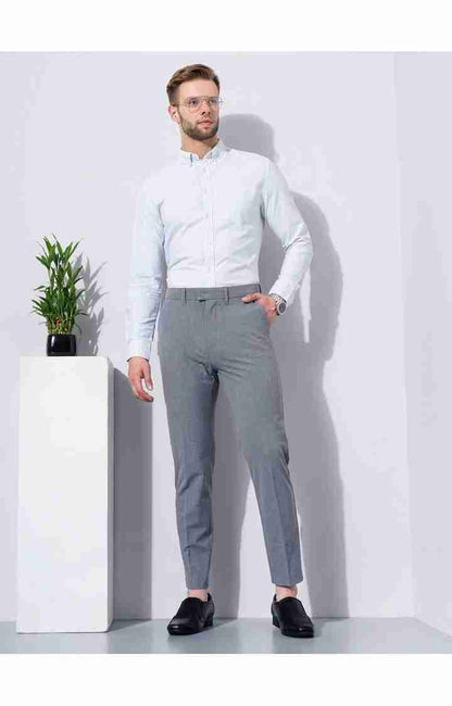 Grey Slim Fit Trousers