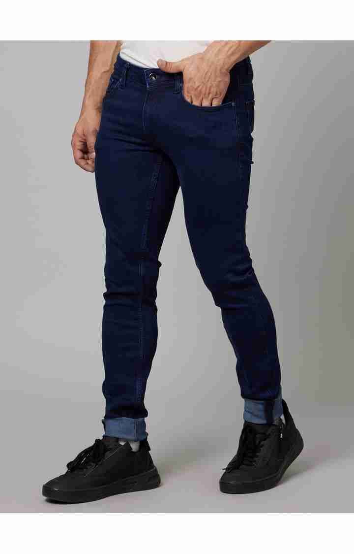 Navy Blue Skinny Fit Jeans