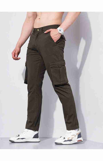 Brown Relaxed Fit Cargos