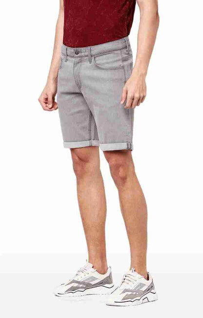 Grey Regular Fit Shorts