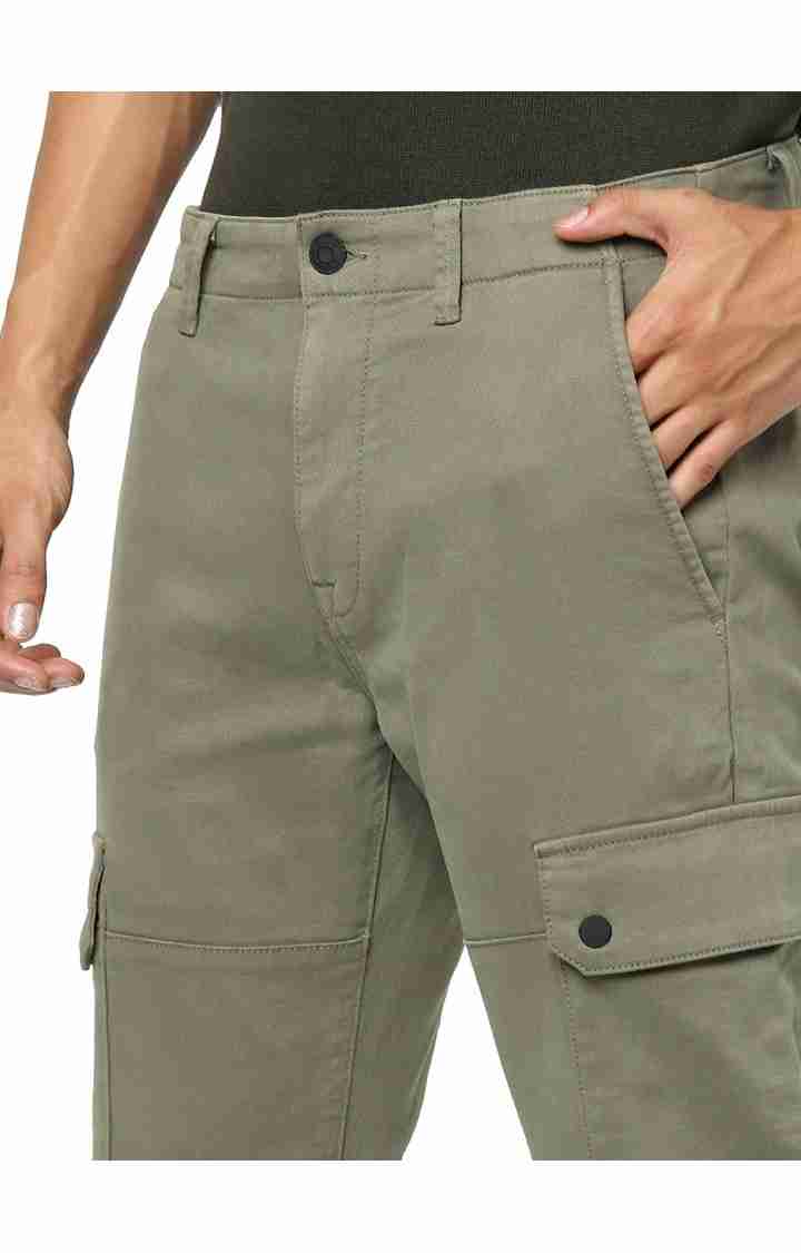 Green Slim Fit Trousers