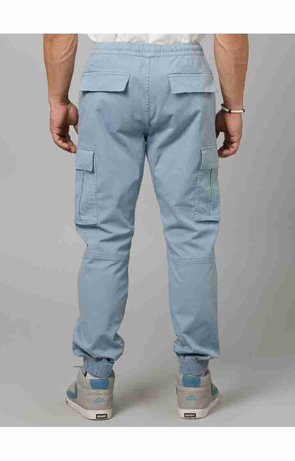 Blue Regular Fit Cargos